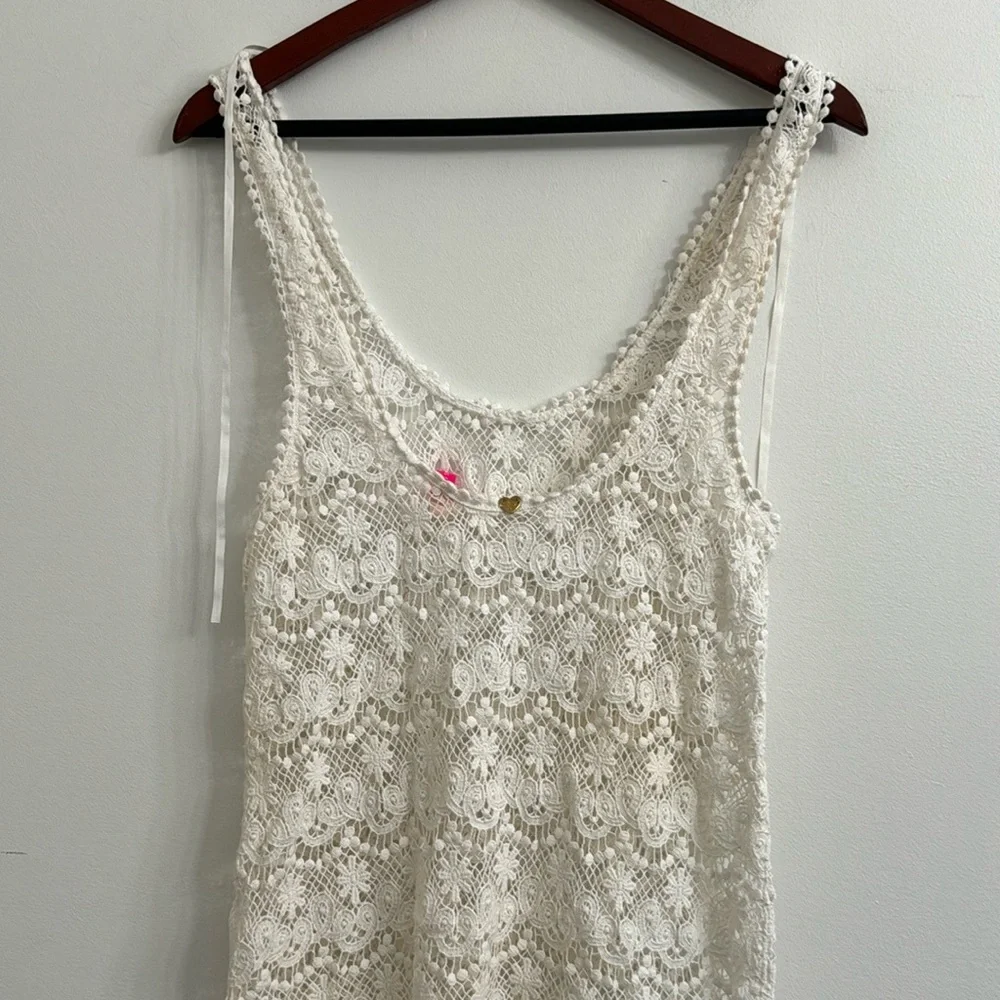 Victorias Secret Beach Sexy White Crochet Swim
Coverup sz L - Picture 5 of 8